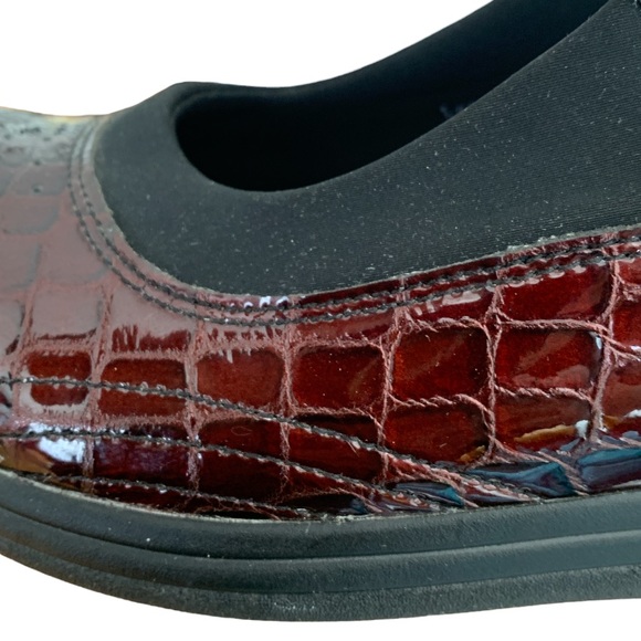 DREW I Rose Mary Jane Croc Embossed Patent Leather Ortho Shoes 9W - Picture 11 of 14